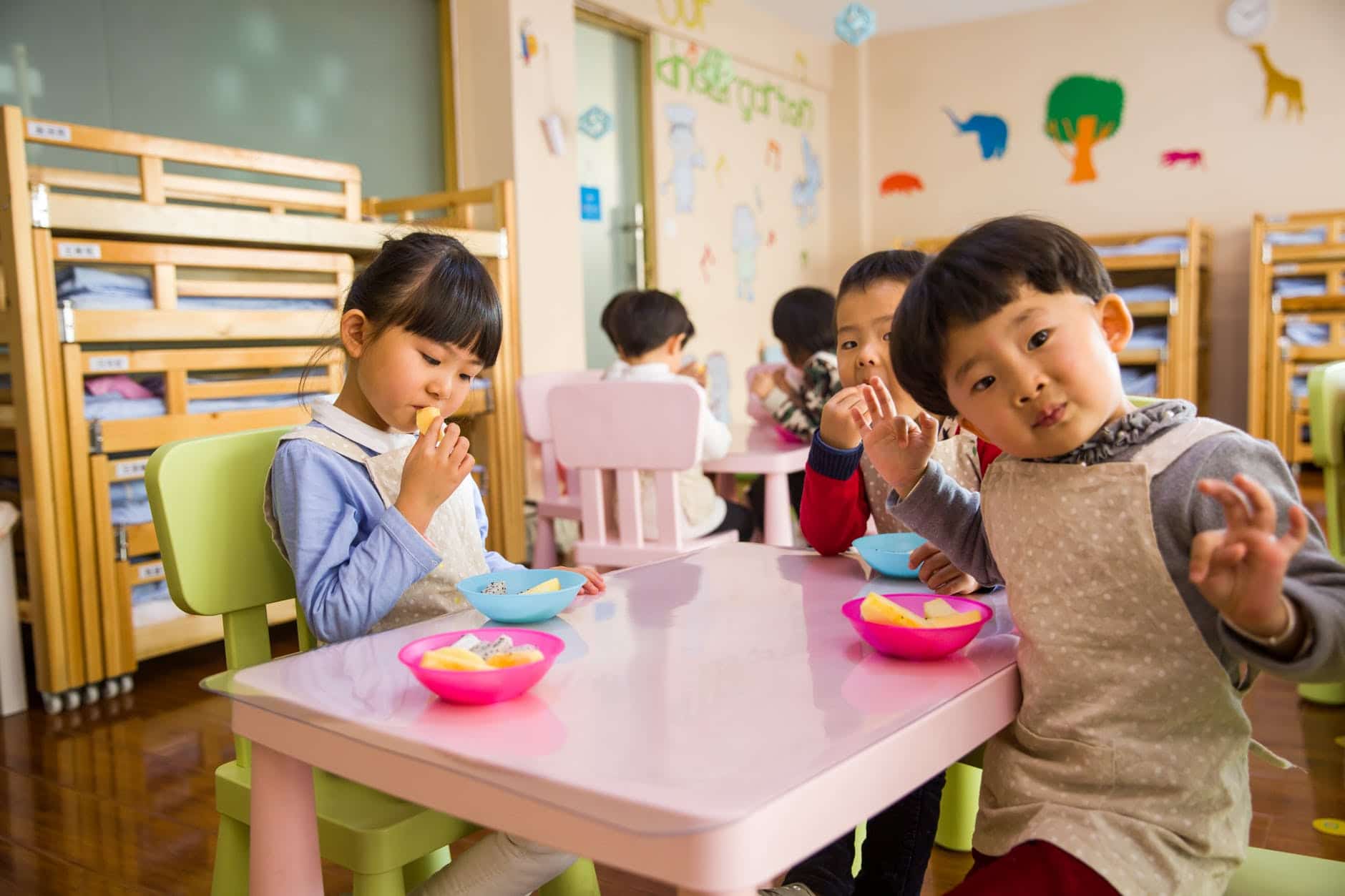 Menú infantil escolar