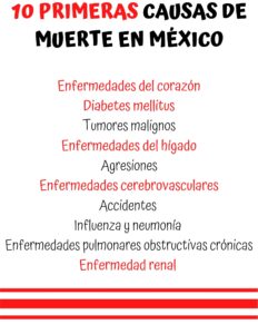 causas de mortalidad en México