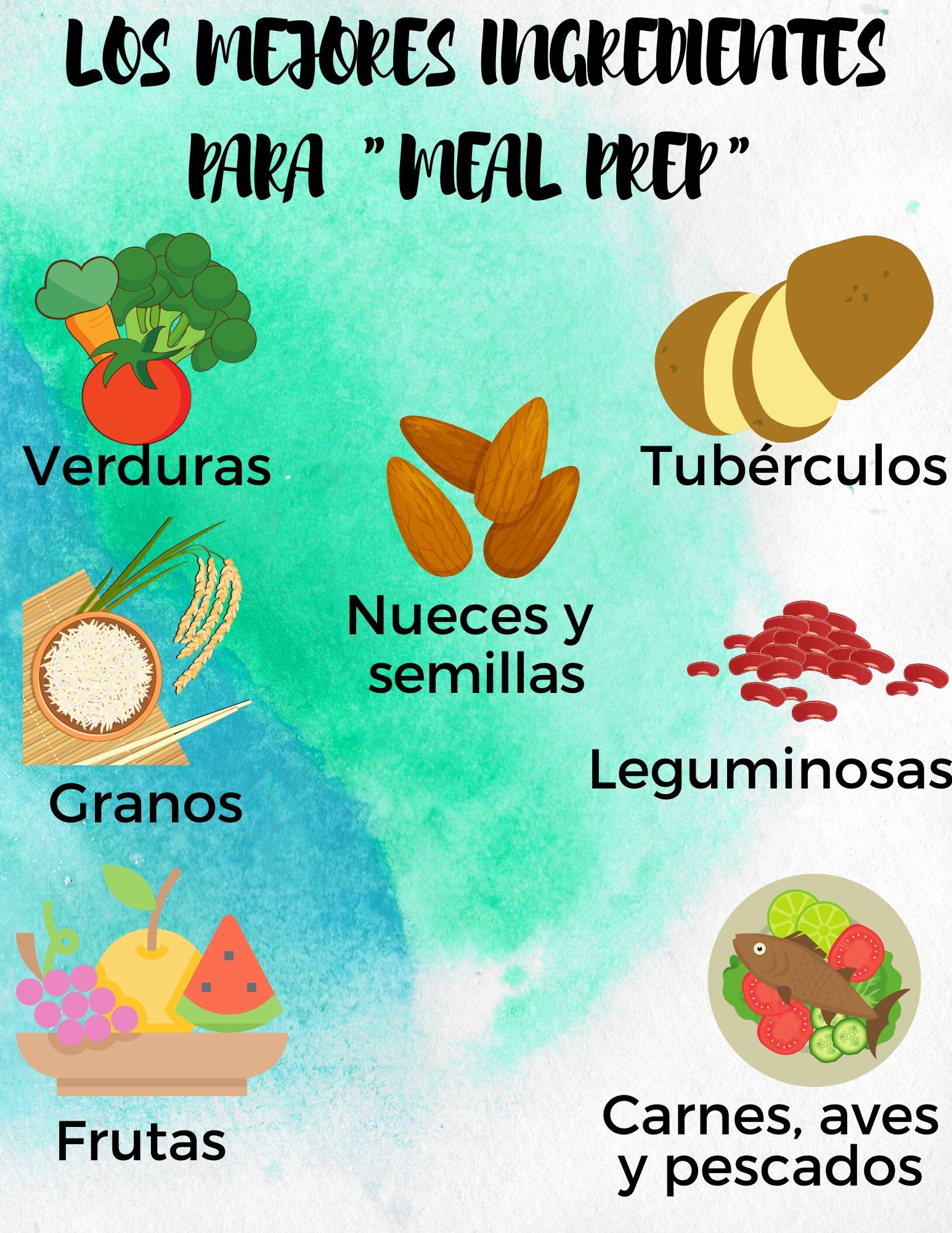 ingredientes para meal prep