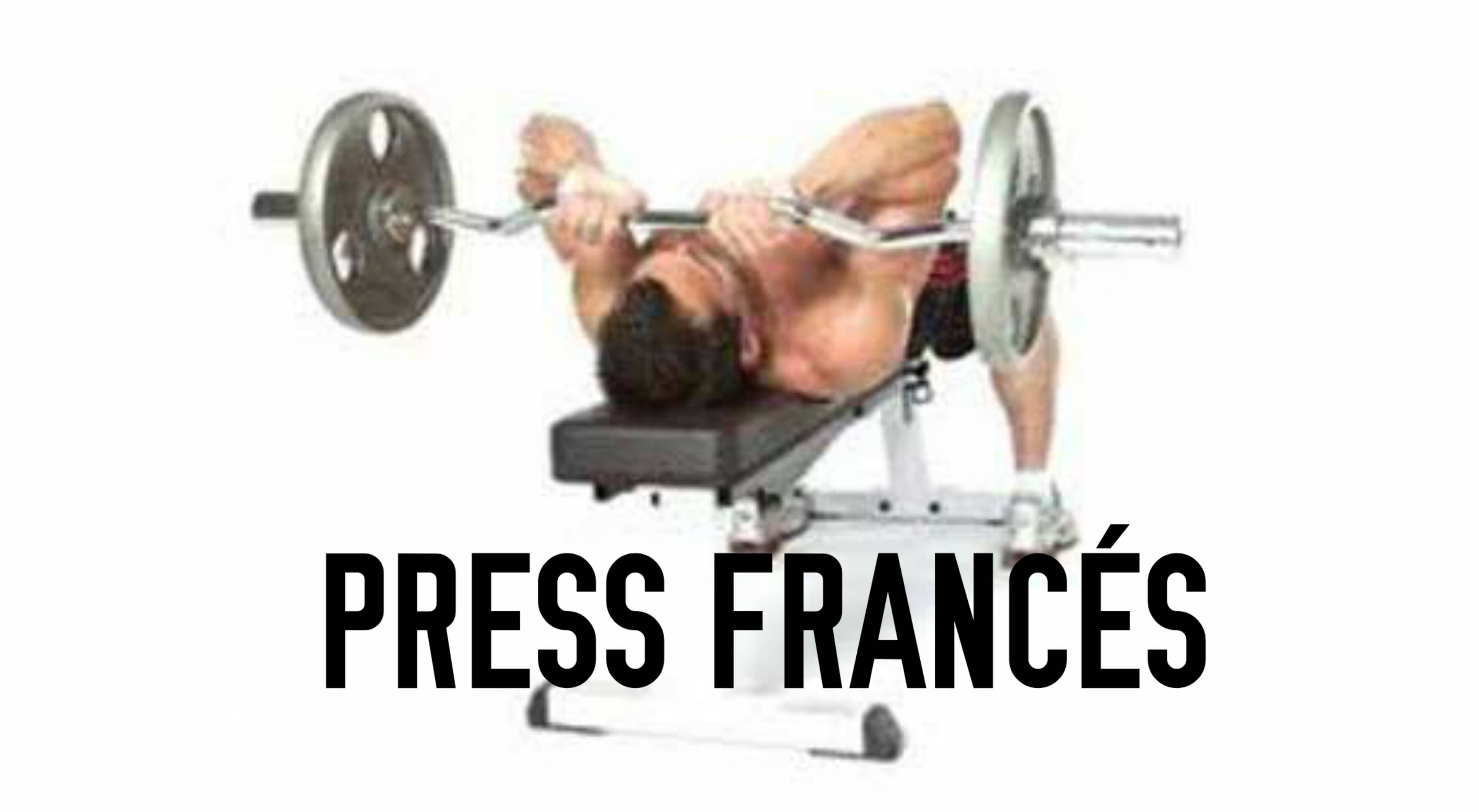 Press francés en banco plano