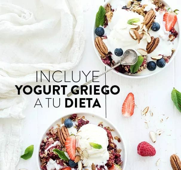 INCLUYE YOGURT GRIEGO EN TU ALIMENTACION 