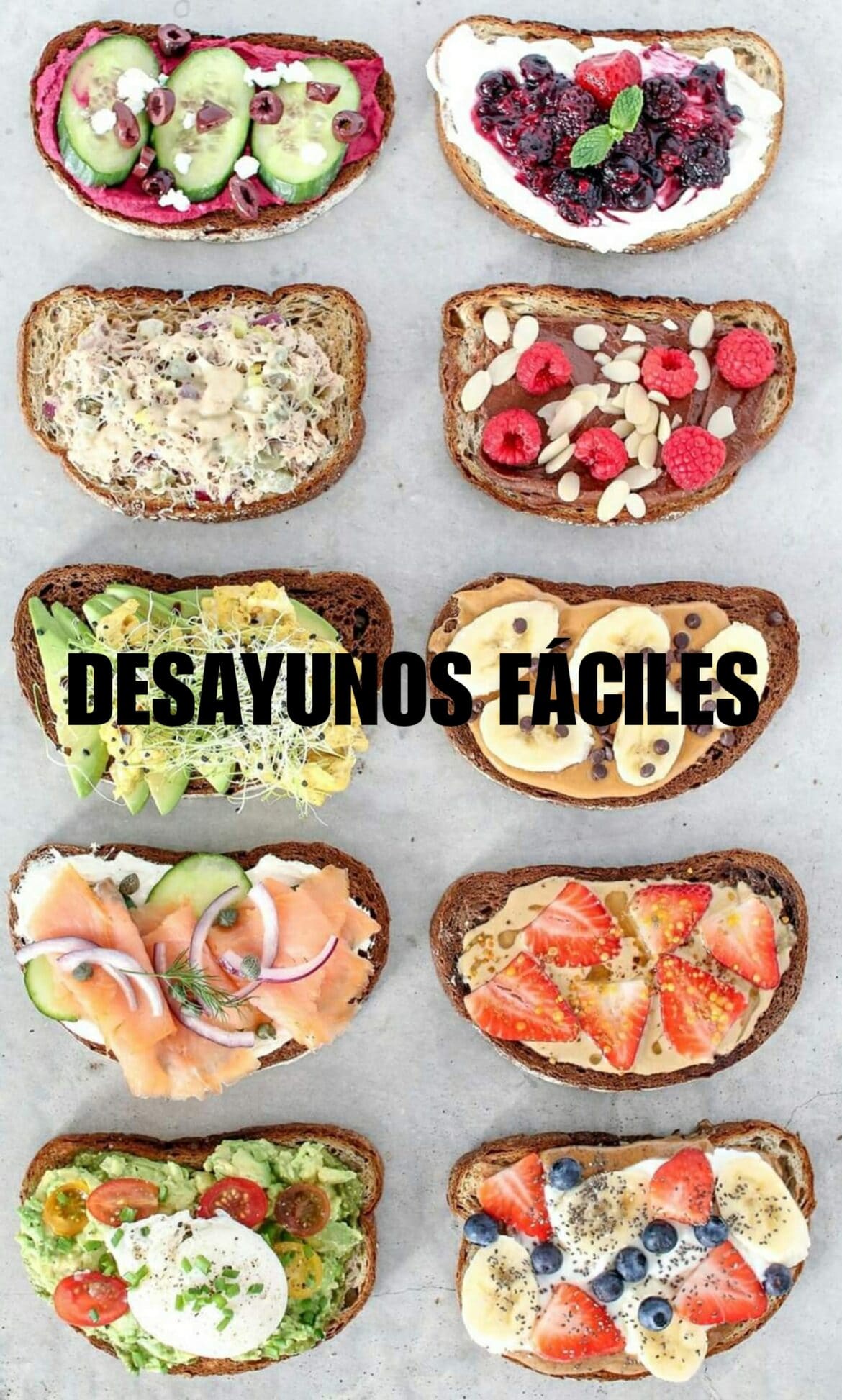 DESAYUNOS FÁCILES : En minutos desayunos completos