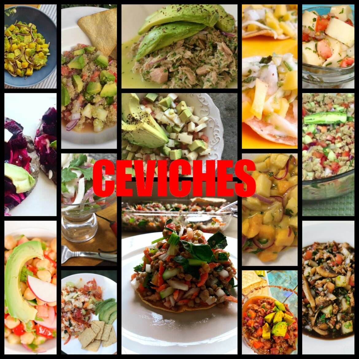 RECETAS CEVICHES: Originales, variados y diferentes
