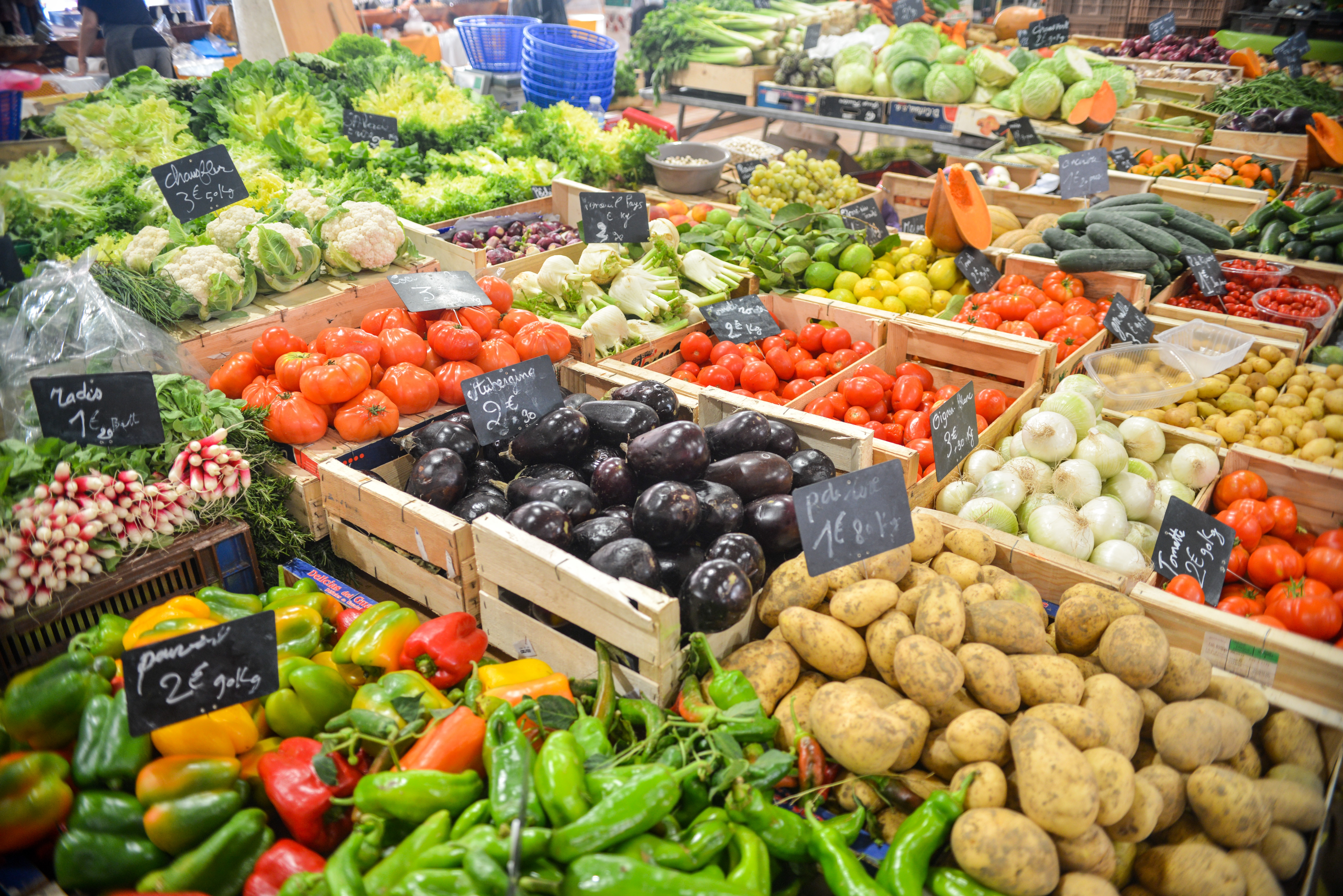 Las frutas y verduras son comida real