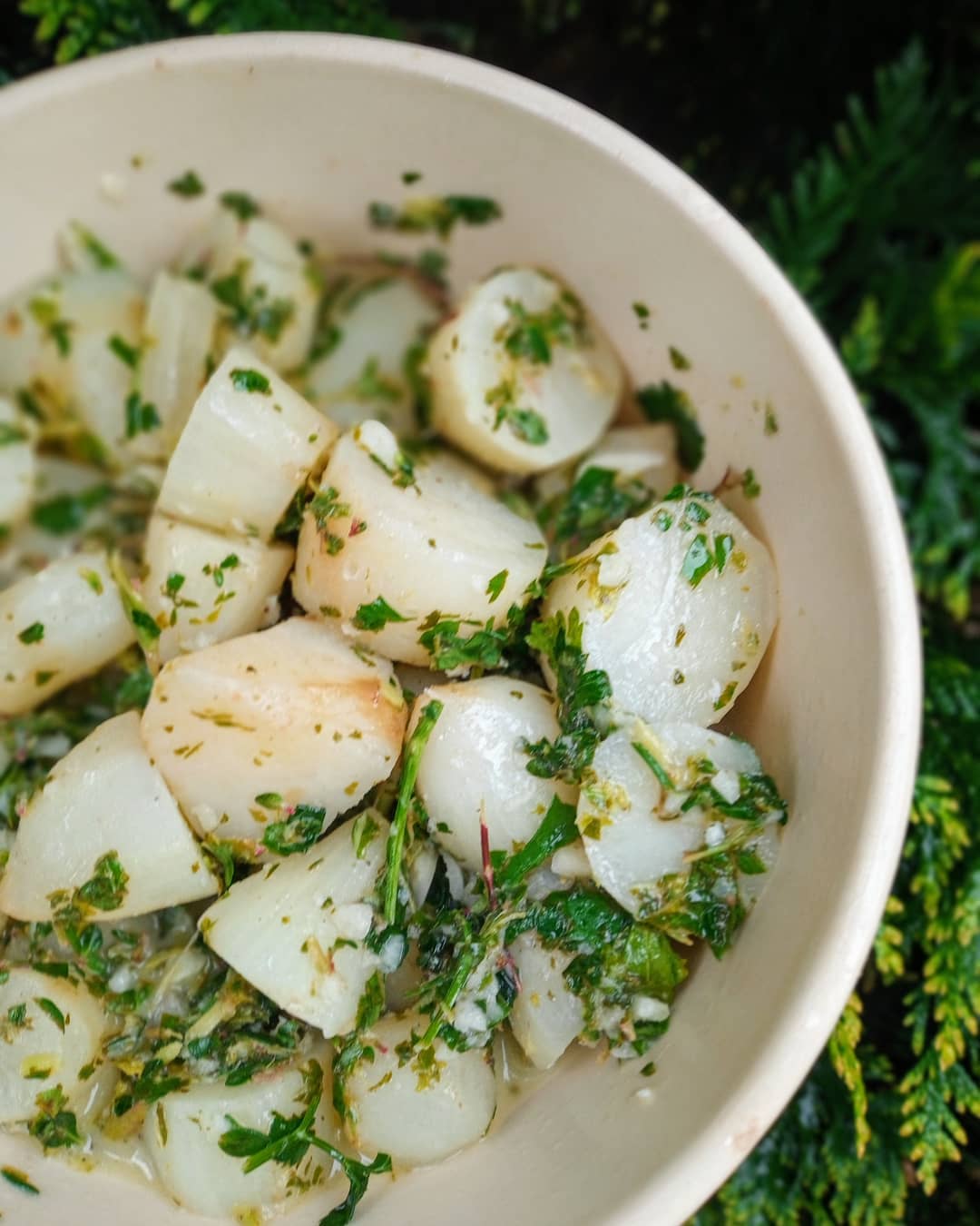 El tupinambo en ensalada es exquisito